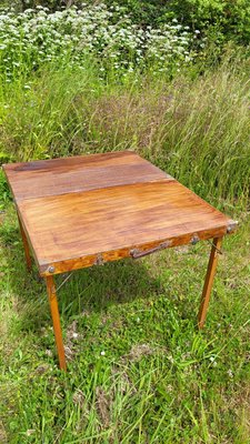 Vintage Picnic Table Chairs 1950s Set of 5 for sale at Pamono