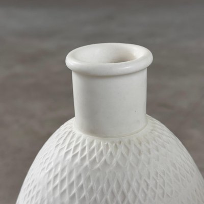 White Ceramic Set with Texture attributed to Bitossi for Bitossi