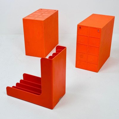 Vintage LP Racks by Gustavsberg Sweden, 1970s, Set of 2 for