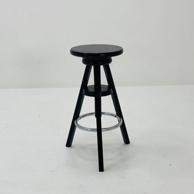 Vintage Black Bar Stool from Ikea, 1990s for sale at Pamono