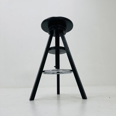 Vintage Black Bar Stool from Ikea, 1990s for sale at Pamono
