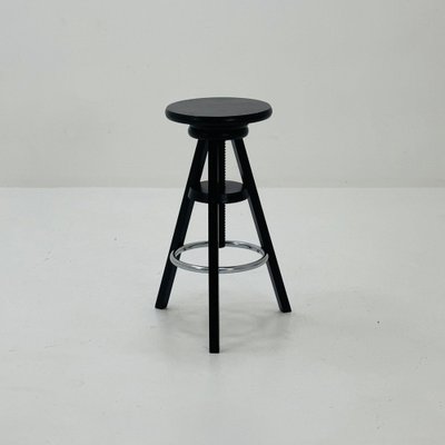 Vintage Black Bar Stool from Ikea, 1990s for sale at Pamono