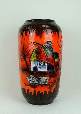 Large Fat Lava Floor Vase From Scheurich 1960s For Sale At Pamono