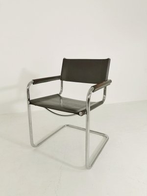 Sedia da scrivania Bauhaus grigia di Mart Stam Marcel Breuer per