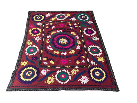 Vintage Handmade Suzani Tapestry 1971 for sale at Pamono