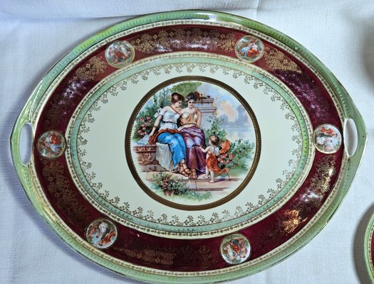 Insert Rectangulaire En Porcelaine Peinte Pour Médaillon – Probablement Saxe KPM Vers 1880, Portrait – Occasion