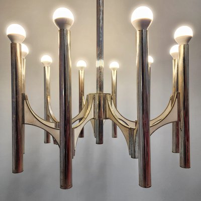 Vintage Chandelier by Gaetano Sciolari for Sciolari, 1970s for
