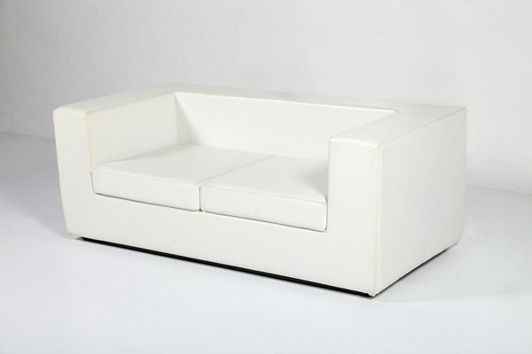 Throw Away White Two Seater Sofa By Willie Landels For Zanotta White Two Seater Sofa By Willie Landels