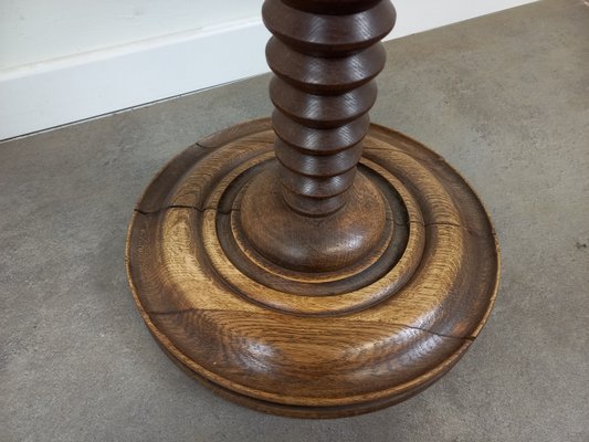 フランス ビンテージ Brutalist Pedestal Low Table Vintage Brutalist Pedestal Table, 1950s for sale at Pamono