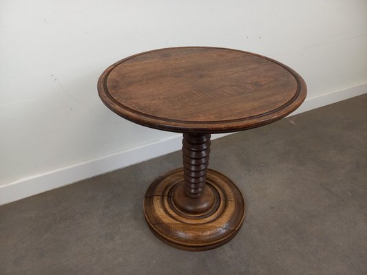 フランス ビンテージ Brutalist Pedestal Low Table Vintage Brutalist Pedestal Table, 1950s for sale at Pamono