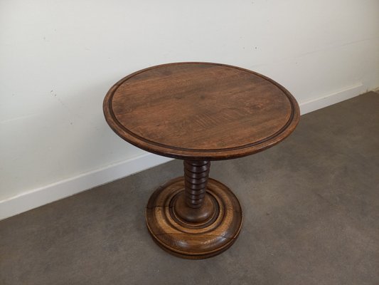 フランス ビンテージ Brutalist Pedestal Low Table LOSTINE_270325_VTGFURNITURE_BR