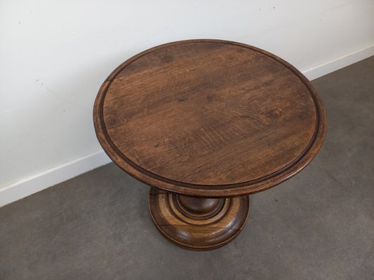 フランス ビンテージ Brutalist Pedestal Low Table Vintage Brutalist Pedestal Table, 1950s for sale at Pamono