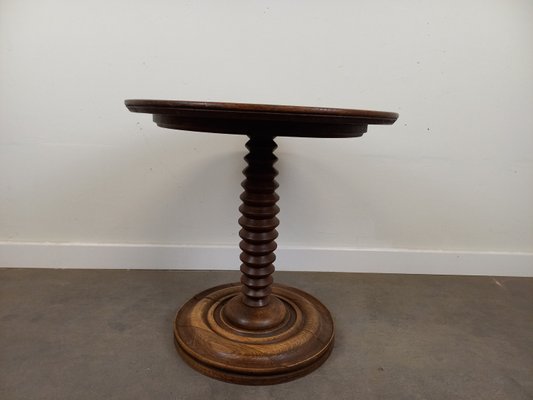 フランス ビンテージ Brutalist Pedestal Low Table Vintage Brutalist Pedestal Table, 1950s for sale at Pamono