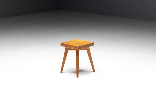 スツール Charlotte Perriand vintage stool Charlotte Perriand Stool in Ash and Straw