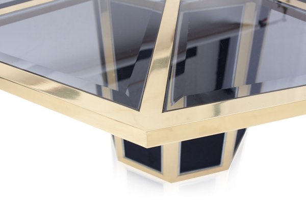 Octagonal Br Dining Table From Roche Bobois 1970s Octagonal Br Dining Table From Roche Bobois 1970s