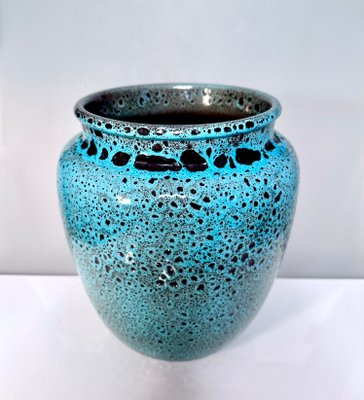 Große Fat Lava Studio Keramik-Kunstvase, Wilhelm & Elly Kuch