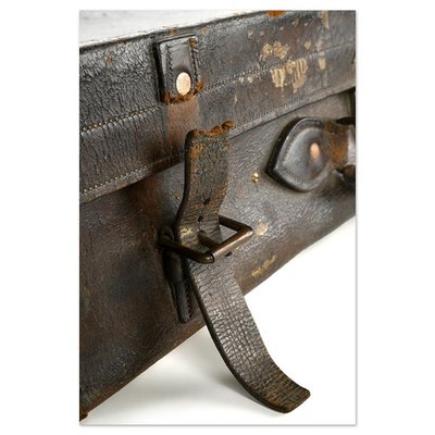 Vintage English Leather Suitcase 1920s for sale at Pamono