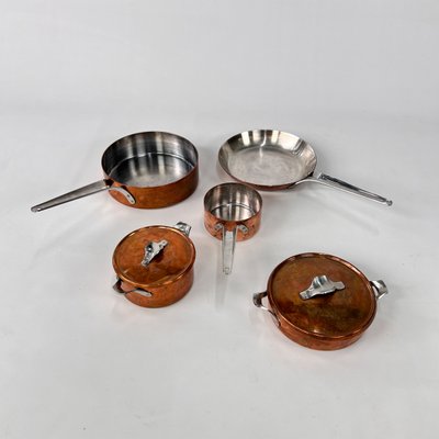 Taverna Copper Pans by Henning Koppel for George Jensen, 1960s