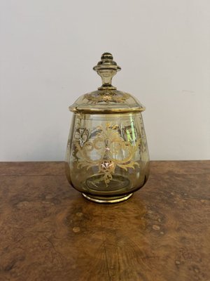 Antikes böhmisches Glas Bowle Set, 1900, 12 . Set bei Pamono kaufen