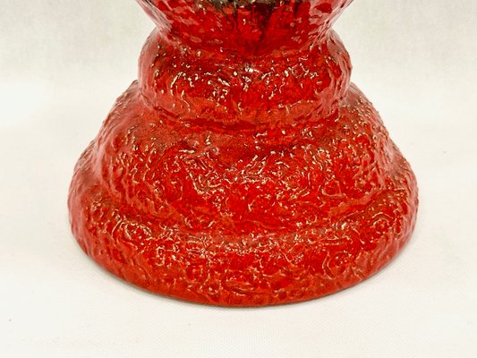 Groer Fat Lava Keramik Blumenstnder, 1970er