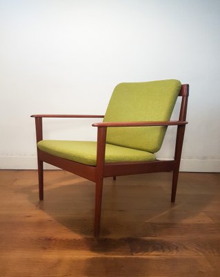 Grete Jalk グレーテ ヤルク P. Jeppesen DENMARK Teak and Leather Dining Chairs by P. Jeppesen for Grete Jalk