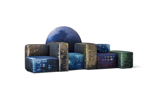 Limited Edition Notturno A New York Sofa by Gaetano Pesce Limited Edition Notturno A New York Sofa by Gaetano Pesce