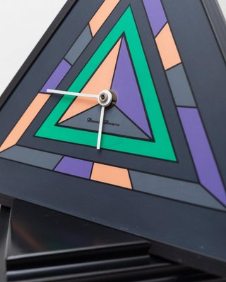 Vintage Triangle Stand Clock by Diamantini Domeniconi, 1980s for