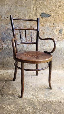 Fischel Armchair in Curved Wood, 1920
