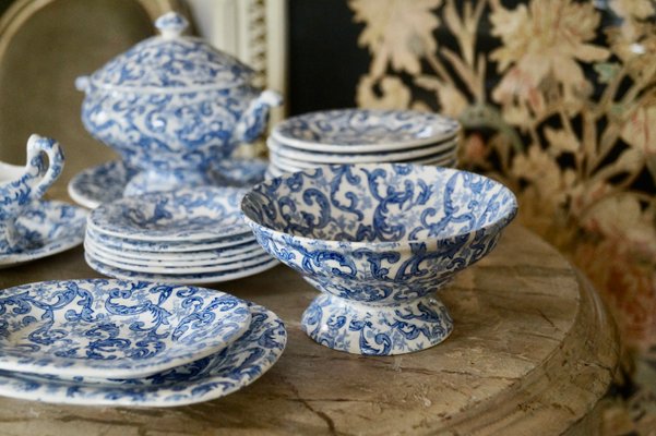 Antique Staffordshire Pottery Children s Dinner Service Toys Set from Ca 1880 1900 1885 Set of 26 for sale at Pamono