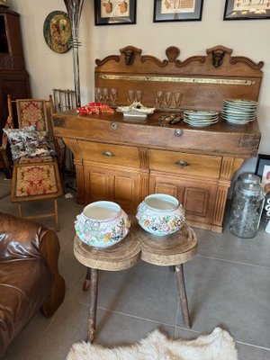Pflanzgefe aus Steingut, 1900, 2er Set