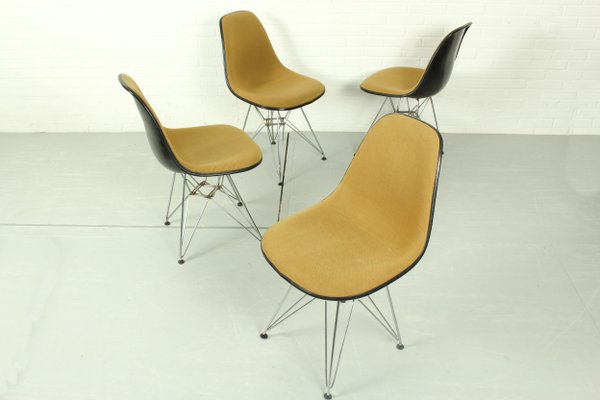 Yellow DSR Dining Chairs by Charles Ray Eames for Herman Miller