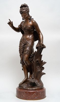 Large Bronze Sculpture attributed to Auguste Moreau, 19th Century