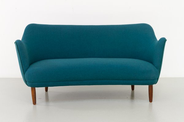 Divano moderno blu petrolio, Danimarca, anni in vendita su Pamono