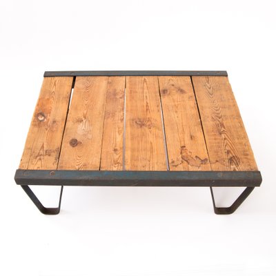 Industrial side table vintage discount