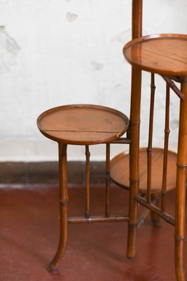 Bambus Stummer Diener mit Drei Regalbden, Frhes 20. Jh. bei Pamono kaufen