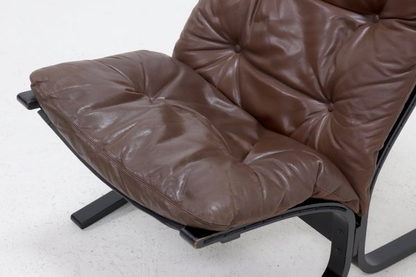 Set of Siesta Lounge Chair and Ottoman by Ingmar Relling for