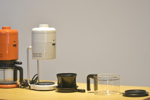 Coffee Machines Kf 20 21 by Florian Seiffert for Braun Germany 1972 Set of 2