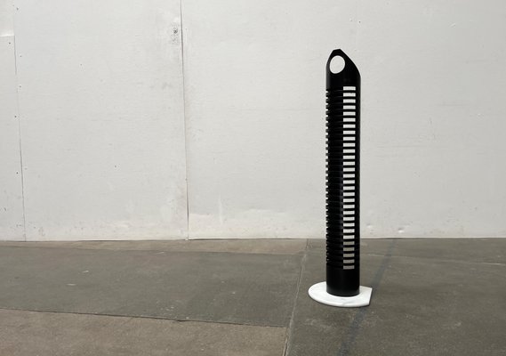 Postmodern Metal and Marble CD Rack Tower, 1980s for sale at Pamono