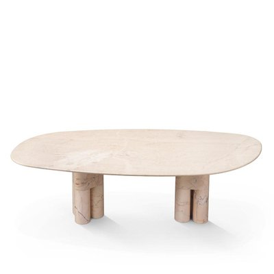 Tria Irregular Pink Marble Dining Table by Lorenza Bozzoli for sale at Pamono