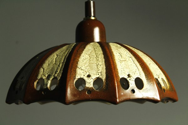 Fat Lava Ceramic Pendant Light from Pan Leuchten, 1970s for sale 