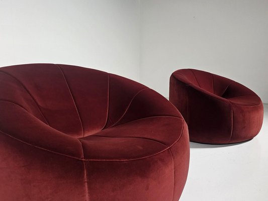 Pumpkin Lounge Chairs by Pierre Paulin for Ligne Roset France Set of 2