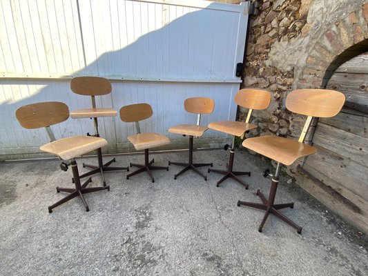 Sedia girevole da architetto industriale, 1950