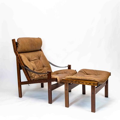 Set of Hunter Chair and Ottoman by Torbjørn Afdal for Bruksbo