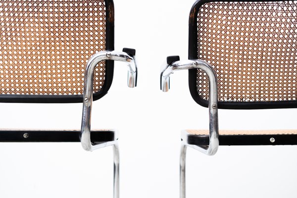 Set of Bauhaus Model B64 Chairs by Marcel Breuer for Thonet, 1930