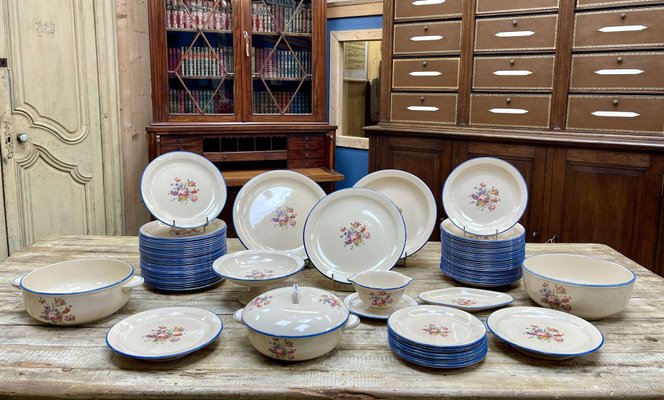 Earthenware Dinner Service from Salins Les Bains Set of 72
