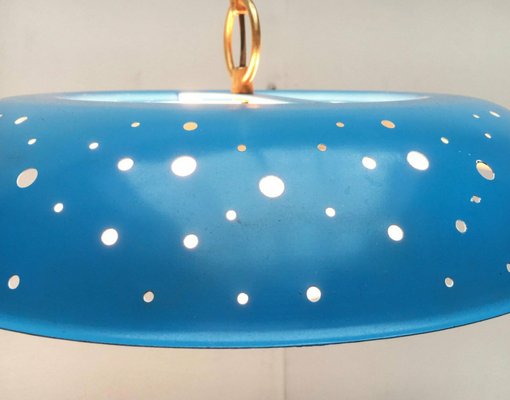 Mid-Century Perforated Metal Pendant Lamp attributed to Mid-Century Perforated Metal Pendant Lamp attributed to