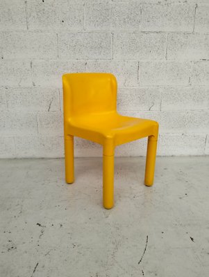Yellow Model 4875 Chairs by Carlo Bartoli for Kartell, 1974, Set