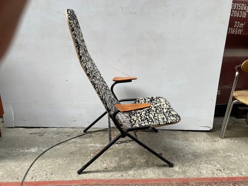 Danish Foldable Deck Chair in the style of Hans Olsen 1952 for sale at Pamono