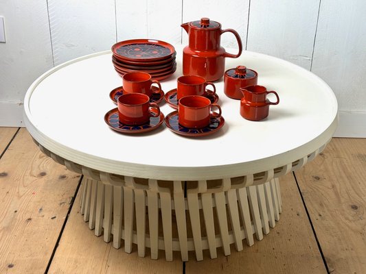 Vintage Orange Mellita Ceracron Ceramic Tea or Coffee Service