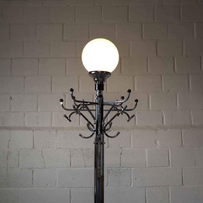Large Art Deco Coat Rack/Floor Lamp, 1920s for sale at Pamono